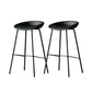 Metal Industrial Dining Room Armless Stool Low Back Bar Stool Blackish Green Set of 2 Clearhalo 'Bar Furniture' 'Bar Stools' 'bar_stools' 'Furniture' 'furniture_bar_stools' 'Kitchen & Dining Furniture' 4758781