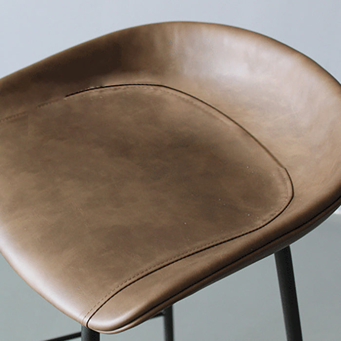 Metal Industrial Dining Room Armless Stool Low Back Bar Stool Clearhalo 'Bar Furniture' 'Bar Stools' 'bar_stools' 'Furniture' 'furniture_bar_stools' 'Kitchen & Dining Furniture' 4758794