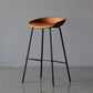 Metal Industrial Dining Room Armless Stool Low Back Bar Stool Brown 1 Piece Clearhalo 'Bar Furniture' 'Bar Stools' 'bar_stools' 'Furniture' 'furniture_bar_stools' 'Kitchen & Dining Furniture' 4758800