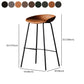 Metal Industrial Dining Room Armless Stool Low Back Bar Stool Clearhalo 'Bar Furniture' 'Bar Stools' 'bar_stools' 'Furniture' 'furniture_bar_stools' 'Kitchen & Dining Furniture' 4758816