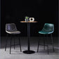 Scandinavian Restaurant Leather Stool Matte Finish Footrest Barstool Clearhalo 'Bar Furniture' 'Bar Stools' 'bar_stools' 'furn' 'furn_bar_stools' 'Furniture' 'furniture_bar_stools' 'Kitchen & Dining Furniture' 4758973