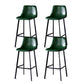 Scandinavian Restaurant Leather Stool Matte Finish Footrest Barstool Green 4 Piece Set Bar Stool(30"H) Clearhalo 'Bar Furniture' 'Bar Stools' 'bar_stools' 'furn' 'furn_bar_stools' 'Furniture' 'furniture_bar_stools' 'Kitchen & Dining Furniture' 4758979