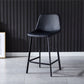Scandinavian Restaurant Leather Stool Matte Finish Footrest Barstool Clearhalo 'Bar Furniture' 'Bar Stools' 'bar_stools' 'furn' 'furn_bar_stools' 'Furniture' 'furniture_bar_stools' 'Kitchen & Dining Furniture' 4758987