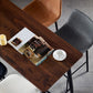 Scandinavian Restaurant Leather Stool Matte Finish Footrest Barstool Clearhalo 'Bar Furniture' 'Bar Stools' 'bar_stools' 'furn' 'furn_bar_stools' 'Furniture' 'furniture_bar_stools' 'Kitchen & Dining Furniture' 4758989