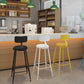 Contemporary Style Low Back Bar-stool Round Counter Bar Stool with Metal Legs Clearhalo 'Bar Furniture' 'Bar Stools' 'bar_stools' 'furn' 'furn_bar_stools' 'Furniture' 'furniture_bar_stools' 'Kitchen & Dining Furniture' 4759052