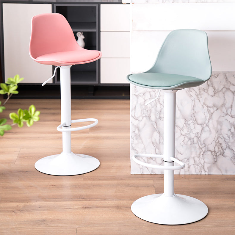 Contemporary Style Liftable Bar Stool Bucket Counter Bar Stool with Metal Legs Clearhalo 'Bar Furniture' 'Bar Stools' 'bar_stools' 'furn' 'furn_bar_stools' 'Furniture' 'furniture_bar_stools' 'Kitchen & Dining Furniture' 4759068
