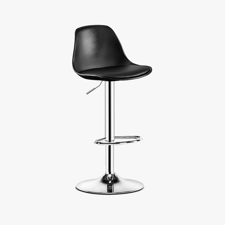 Contemporary Style Liftable Bar Stool Bucket Counter Bar Stool with Metal Legs Clearhalo 'Bar Furniture' 'Bar Stools' 'bar_stools' 'furn' 'furn_bar_stools' 'Furniture' 'furniture_bar_stools' 'Kitchen & Dining Furniture' 4759072