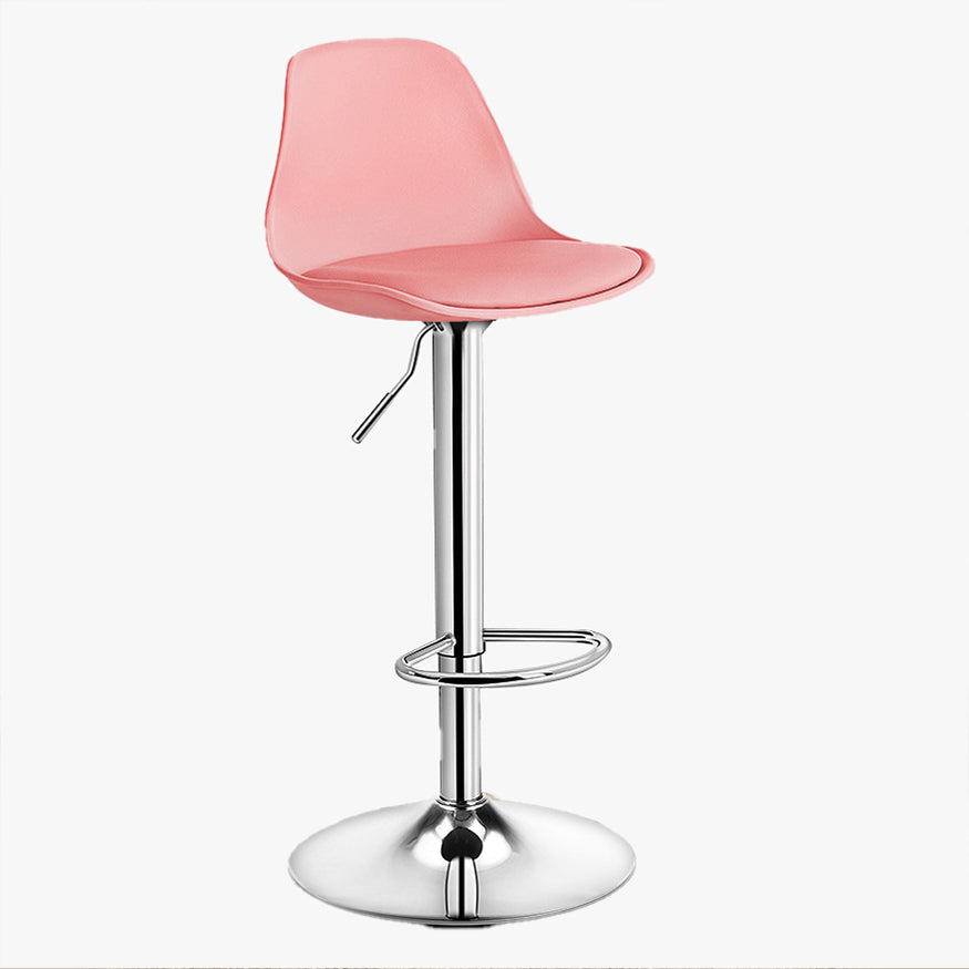 Contemporary Style Liftable Bar Stool Bucket Counter Bar Stool with Metal Legs Clearhalo 'Bar Furniture' 'Bar Stools' 'bar_stools' 'furn' 'furn_bar_stools' 'Furniture' 'furniture_bar_stools' 'Kitchen & Dining Furniture' 4759080