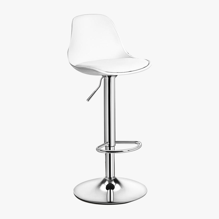Contemporary Style Liftable Bar Stool Bucket Counter Bar Stool with Metal Legs Clearhalo 'Bar Furniture' 'Bar Stools' 'bar_stools' 'furn' 'furn_bar_stools' 'Furniture' 'furniture_bar_stools' 'Kitchen & Dining Furniture' 4759081