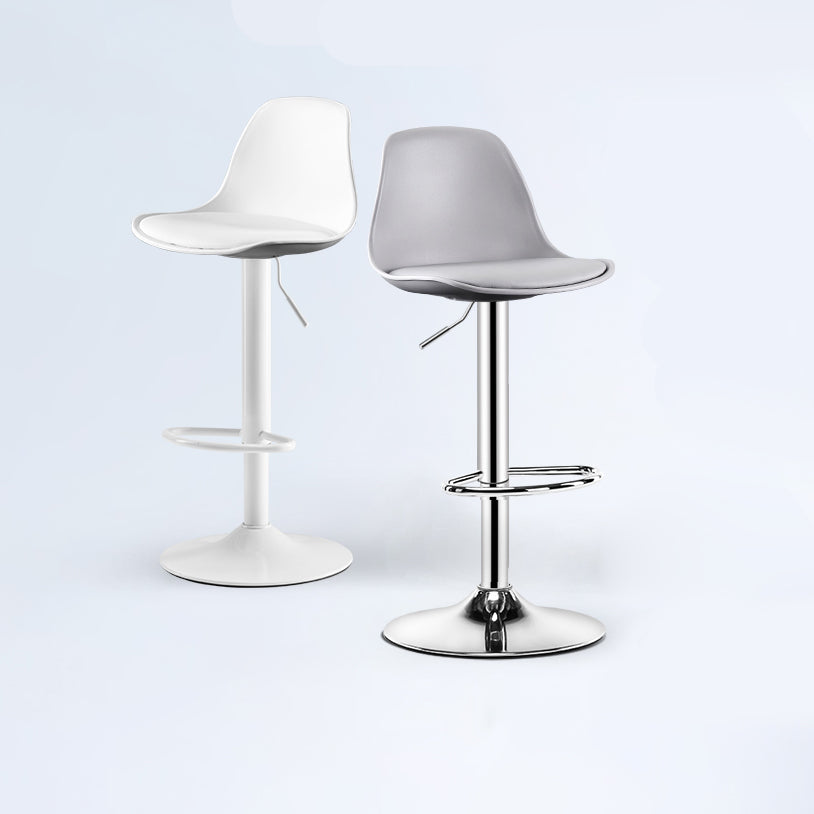 Contemporary Style Liftable Bar Stool Bucket Counter Bar Stool with Metal Legs Clearhalo 'Bar Furniture' 'Bar Stools' 'bar_stools' 'furn' 'furn_bar_stools' 'Furniture' 'furniture_bar_stools' 'Kitchen & Dining Furniture' 4759087