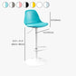 Contemporary Style Liftable Bar Stool Bucket Counter Bar Stool with Metal Legs Clearhalo 'Bar Furniture' 'Bar Stools' 'bar_stools' 'furn' 'furn_bar_stools' 'Furniture' 'furniture_bar_stools' 'Kitchen & Dining Furniture' 4759096