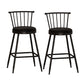 Leather Matte Finish Bristol Stool Low Back Footrest Barstool Black 2 Piece Set Counter Stool(26"H) Clearhalo 'Bar Furniture' 'Bar Stools' 'bar_stools' 'furn' 'furn_bar_stools' 'Furniture' 'furniture_bar_stools' 'Kitchen & Dining Furniture' 4759149