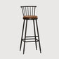 Leather Matte Finish Bristol Stool Low Back Footrest Barstool Clearhalo 'Bar Furniture' 'Bar Stools' 'bar_stools' 'furn' 'furn_bar_stools' 'Furniture' 'furniture_bar_stools' 'Kitchen & Dining Furniture' 4759155