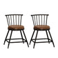 Leather Matte Finish Bristol Stool Low Back Footrest Barstool Coffee 2 Piece Set Short Stool(18"H) Clearhalo 'Bar Furniture' 'Bar Stools' 'bar_stools' 'furn' 'furn_bar_stools' 'Furniture' 'furniture_bar_stools' 'Kitchen & Dining Furniture' 4759165