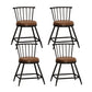 Leather Matte Finish Bristol Stool Low Back Footrest Barstool Coffee 4 Piece Set Short Stool(18"H) Clearhalo 'Bar Furniture' 'Bar Stools' 'bar_stools' 'furn' 'furn_bar_stools' 'Furniture' 'furniture_bar_stools' 'Kitchen & Dining Furniture' 4759166