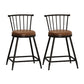 Leather Matte Finish Bristol Stool Low Back Footrest Barstool Coffee 2 Piece Set Short Stool(22"H) Clearhalo 'Bar Furniture' 'Bar Stools' 'bar_stools' 'furn' 'furn_bar_stools' 'Furniture' 'furniture_bar_stools' 'Kitchen & Dining Furniture' 4759168