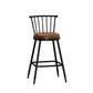 Leather Matte Finish Bristol Stool Low Back Footrest Barstool Coffee 1 Piece Counter Stool(26"H) Clearhalo 'Bar Furniture' 'Bar Stools' 'bar_stools' 'furn' 'furn_bar_stools' 'Furniture' 'furniture_bar_stools' 'Kitchen & Dining Furniture' 4759170