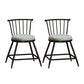 Leather Matte Finish Bristol Stool Low Back Footrest Barstool Grey 2 Piece Set Short Stool(18"H) Clearhalo 'Bar Furniture' 'Bar Stools' 'bar_stools' 'furn' 'furn_bar_stools' 'Furniture' 'furniture_bar_stools' 'Kitchen & Dining Furniture' 4759180