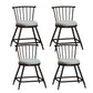 Leather Matte Finish Bristol Stool Low Back Footrest Barstool Grey 4 Piece Set Short Stool(18"H) Clearhalo 'Bar Furniture' 'Bar Stools' 'bar_stools' 'furn' 'furn_bar_stools' 'Furniture' 'furniture_bar_stools' 'Kitchen & Dining Furniture' 4759181
