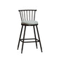 Leather Matte Finish Bristol Stool Low Back Footrest Barstool Grey 1 Piece Counter Stool(26"H) Clearhalo 'Bar Furniture' 'Bar Stools' 'bar_stools' 'furn' 'furn_bar_stools' 'Furniture' 'furniture_bar_stools' 'Kitchen & Dining Furniture' 4759185