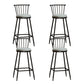 Leather Matte Finish Bristol Stool Low Back Footrest Barstool Grey 4 Piece Set Bar Stool(30"H) Clearhalo 'Bar Furniture' 'Bar Stools' 'bar_stools' 'furn' 'furn_bar_stools' 'Furniture' 'furniture_bar_stools' 'Kitchen & Dining Furniture' 4759190