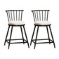Leather Matte Finish Bristol Stool Low Back Footrest Barstool White 2 Piece Set Short Stool(22"H) Clearhalo 'Bar Furniture' 'Bar Stools' 'bar_stools' 'furn' 'furn_bar_stools' 'Furniture' 'furniture_bar_stools' 'Kitchen & Dining Furniture' 4759198