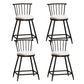 Leather Matte Finish Bristol Stool Low Back Footrest Barstool White 4 Piece Set Short Stool(22"H) Clearhalo 'Bar Furniture' 'Bar Stools' 'bar_stools' 'furn' 'furn_bar_stools' 'Furniture' 'furniture_bar_stools' 'Kitchen & Dining Furniture' 4759199