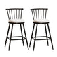 Leather Matte Finish Bristol Stool Low Back Footrest Barstool White 2 Piece Set Counter Stool(26"H) Clearhalo 'Bar Furniture' 'Bar Stools' 'bar_stools' 'furn' 'furn_bar_stools' 'Furniture' 'furniture_bar_stools' 'Kitchen & Dining Furniture' 4759201