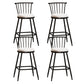 Leather Matte Finish Bristol Stool Low Back Footrest Barstool White 4 Piece Set Counter Stool(26"H) Clearhalo 'Bar Furniture' 'Bar Stools' 'bar_stools' 'furn' 'furn_bar_stools' 'Furniture' 'furniture_bar_stools' 'Kitchen & Dining Furniture' 4759202