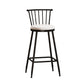 Leather Matte Finish Bristol Stool Low Back Footrest Barstool White 1 Piece Bar Stool(30"H) Clearhalo 'Bar Furniture' 'Bar Stools' 'bar_stools' 'furn' 'furn_bar_stools' 'Furniture' 'furniture_bar_stools' 'Kitchen & Dining Furniture' 4759203