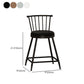 Leather Matte Finish Bristol Stool Low Back Footrest Barstool Clearhalo 'Bar Furniture' 'Bar Stools' 'bar_stools' 'furn' 'furn_bar_stools' 'Furniture' 'furniture_bar_stools' 'Kitchen & Dining Furniture' 4759210