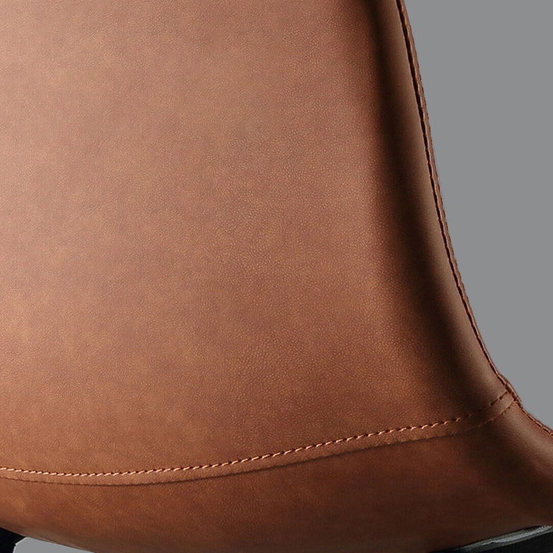 Industrial Style Low Back Bar-stool PU Leather Bar Stool with Metal Legs Clearhalo 'Bar Furniture' 'Bar Stools' 'bar_stools' 'furn' 'furn_bar_stools' 'Furniture' 'furniture_bar_stools' 'Kitchen & Dining Furniture' 4759229