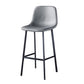 Industrial Style Low Back Bar-stool PU Leather Bar Stool with Metal Legs Clearhalo 'Bar Furniture' 'Bar Stools' 'bar_stools' 'furn' 'furn_bar_stools' 'Furniture' 'furniture_bar_stools' 'Kitchen & Dining Furniture' 4759231