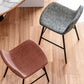 Industrial Style Low Back Bar-stool PU Leather Bar Stool with Metal Legs Clearhalo 'Bar Furniture' 'Bar Stools' 'bar_stools' 'furn' 'furn_bar_stools' 'Furniture' 'furniture_bar_stools' 'Kitchen & Dining Furniture' 4759240