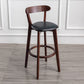 Contemporary Wood Dining Kitchen Room Armless Stool Low Back Bar Stool Black 1 Piece Clearhalo 'Bar Furniture' 'Bar Stools' 'bar_stools' 'furn' 'furn_bar_stools' 'Furniture' 'furniture_bar_stools' 'Kitchen & Dining Furniture' 4759315