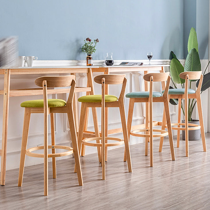 Contemporary Wood Dining Kitchen Room Armless Stool Low Back Bar Stool Clearhalo 'Bar Furniture' 'Bar Stools' 'bar_stools' 'furn' 'furn_bar_stools' 'Furniture' 'furniture_bar_stools' 'Kitchen & Dining Furniture' 4759320