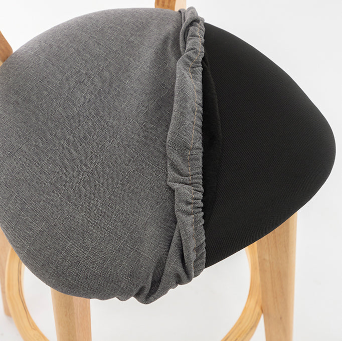 Contemporary Wood Dining Kitchen Room Armless Stool Low Back Bar Stool Clearhalo 'Bar Furniture' 'Bar Stools' 'bar_stools' 'furn' 'furn_bar_stools' 'Furniture' 'furniture_bar_stools' 'Kitchen & Dining Furniture' 4759328