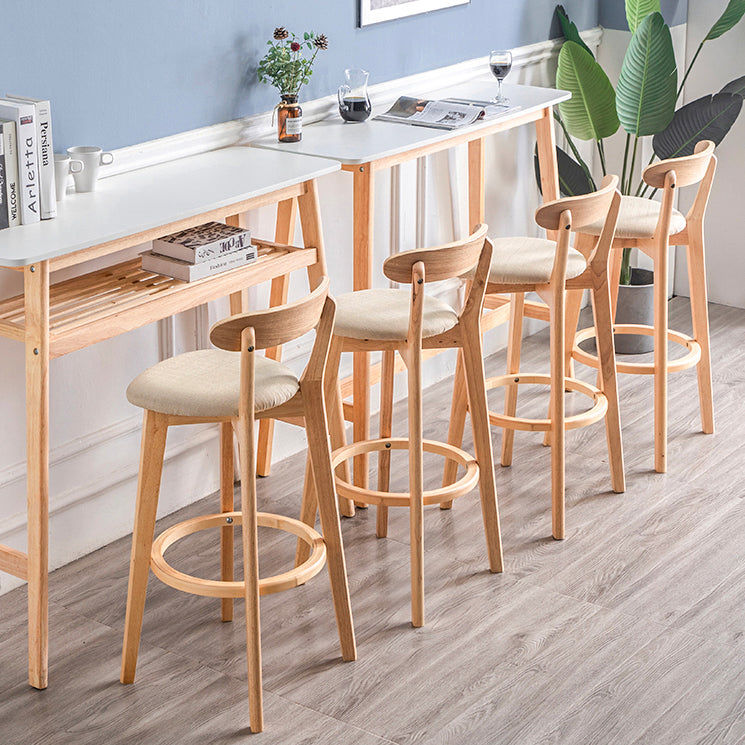 Contemporary Wood Dining Kitchen Room Armless Stool Low Back Bar Stool Clearhalo 'Bar Furniture' 'Bar Stools' 'bar_stools' 'furn' 'furn_bar_stools' 'Furniture' 'furniture_bar_stools' 'Kitchen & Dining Furniture' 4759338