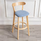 Contemporary Wood Dining Kitchen Room Armless Stool Low Back Bar Stool Light Blue 1 Piece Clearhalo 'Bar Furniture' 'Bar Stools' 'bar_stools' 'furn' 'furn_bar_stools' 'Furniture' 'furniture_bar_stools' 'Kitchen & Dining Furniture' 4759351