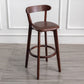Contemporary Wood Dining Kitchen Room Armless Stool Low Back Bar Stool Camel 1 Piece Clearhalo 'Bar Furniture' 'Bar Stools' 'bar_stools' 'furn' 'furn_bar_stools' 'Furniture' 'furniture_bar_stools' 'Kitchen & Dining Furniture' 4759360