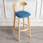 Contemporary Wood Dining Kitchen Room Armless Stool Low Back Bar Stool Dark Blue 1 Piece Clearhalo 'Bar Furniture' 'Bar Stools' 'bar_stools' 'furn' 'furn_bar_stools' 'Furniture' 'furniture_bar_stools' 'Kitchen & Dining Furniture' 4759375