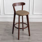 Contemporary Wood Dining Kitchen Room Armless Stool Low Back Bar Stool Dark Brown 1 Piece Clearhalo 'Bar Furniture' 'Bar Stools' 'bar_stools' 'furn' 'furn_bar_stools' 'Furniture' 'furniture_bar_stools' 'Kitchen & Dining Furniture' 4759378