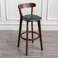 Contemporary Wood Dining Kitchen Room Armless Stool Low Back Bar Stool Blackish Green 1 Piece Clearhalo 'Bar Furniture' 'Bar Stools' 'bar_stools' 'furn' 'furn_bar_stools' 'Furniture' 'furniture_bar_stools' 'Kitchen & Dining Furniture' 4759381