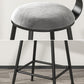 Scandinavian Low Back Footrest Barstool Matte Finish Velvet Counter Stool Clearhalo 'Bar Furniture' 'Bar Stools' 'bar_stools' 'furn' 'furn_bar_stools' 'Furniture' 'furniture_bar_stools' 'Kitchen & Dining Furniture' 4759424