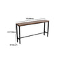 Solid Wood Top Bar Counter Industrial Rectangle Bar Counter with Trestle Base Clearhalo 'Bar Furniture' 'Bar Tables' 'bar_tables' 'furn' 'furn_bar_tables' 'Furniture' 'furniture_bar_tables' 'Kitchen & Dining Furniture' 4759463