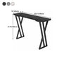 Stone Bar Dining Table Industrial Bar Dining Table with Double Pedestal Base Clearhalo 'Bar Furniture' 'Bar Tables' 'bar_tables' 'furn' 'furn_bar_tables' 'Furniture' 'furniture_bar_tables' 'Kitchen & Dining Furniture' 4759493