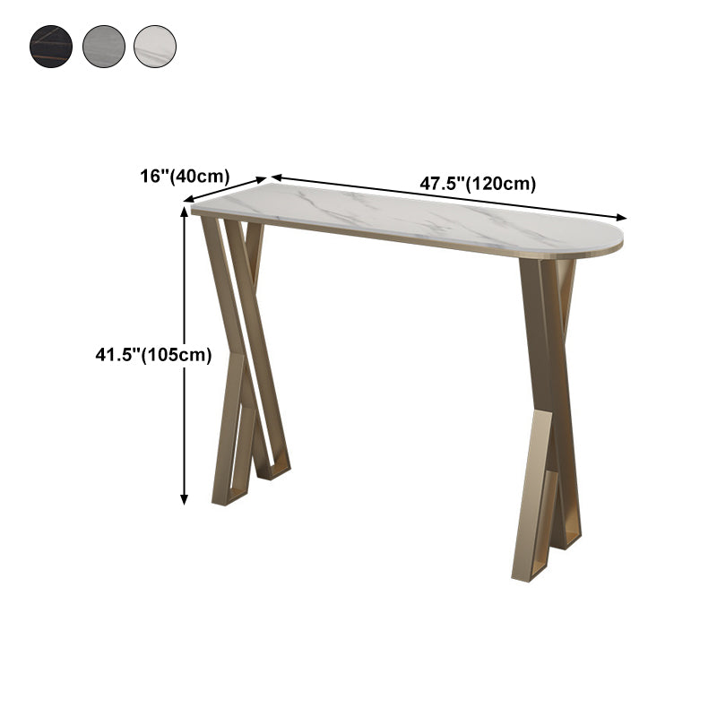 Stone Bar Counter Traditional Luxury Bar Counter with Double Pedestal Base Clearhalo 'Bar Furniture' 'Bar Tables' 'bar_tables' 'furn' 'furn_bar_tables' 'Furniture' 'furniture_bar_tables' 'Kitchen & Dining Furniture' 4759564