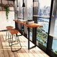 Rectangle Bar Dining Table Contemporary Bar Table with Sled Base Clearhalo 'Bar Furniture' 'Bar Tables' 'bar_tables' 'furn' 'furn_bar_tables' 'Furniture' 'furniture_bar_tables' 'Kitchen & Dining Furniture' 4759610