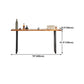 Solid Wood Bar Dining Table Industrial Bar Dining Table with Sled Base in Black Clearhalo 'Bar Furniture' 'Bar Tables' 'bar_tables' 'furn' 'furn_bar_tables' 'Furniture' 'furniture_bar_tables' 'Kitchen & Dining Furniture' 4759650