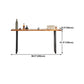 Solid Wood Bar Dining Table Industrial Bar Dining Table with Sled Base in Black Clearhalo 'Bar Furniture' 'Bar Tables' 'bar_tables' 'furn' 'furn_bar_tables' 'Furniture' 'furniture_bar_tables' 'Kitchen & Dining Furniture' 4759652